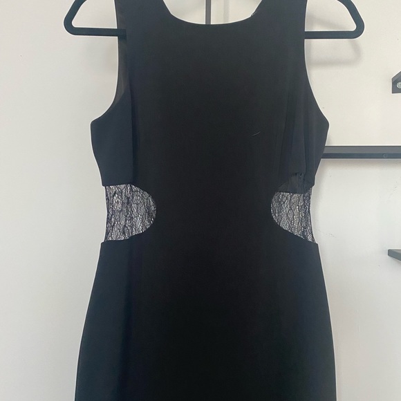 JAYGODFREY Midi Bodycon Dress with Mesh Cutout - Picture 11 of 12